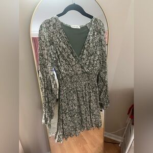 Peach Love California Sage Floral Dress